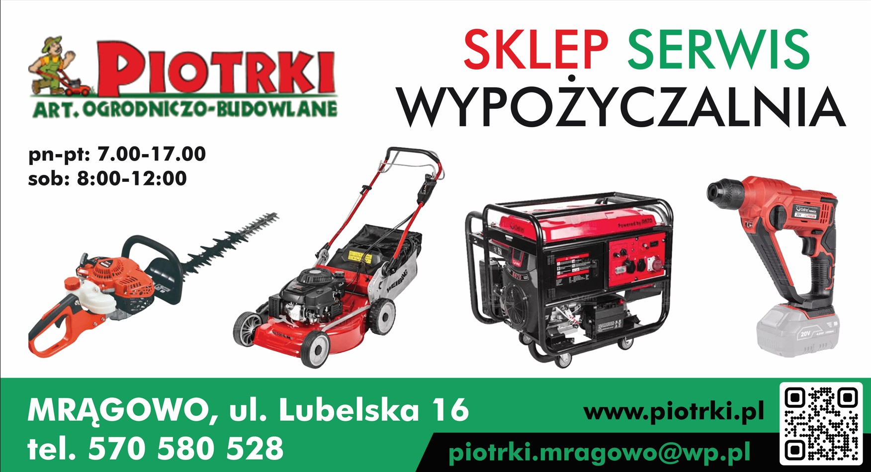 elektronarzędzia ogrodowe MRĄGOWO